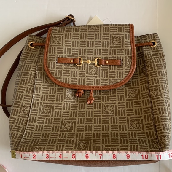 ANNE KLEIN. NWT. Saddle/Brown Colin-L, backpack. Removable/Adjustable st… - Picture 15 of 16
